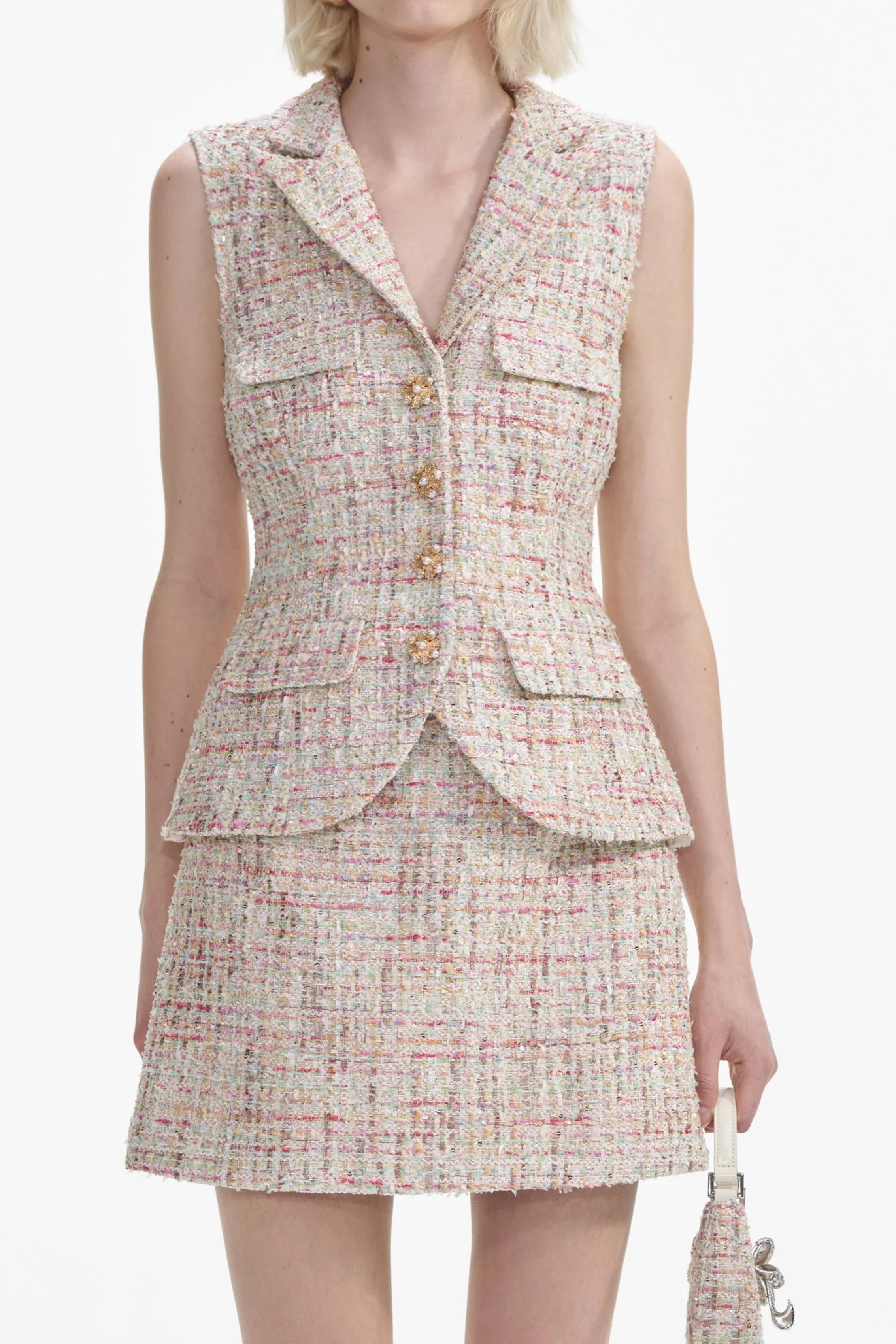 Boucle Mini Dress