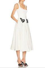 Embellished Knit Midi Dress