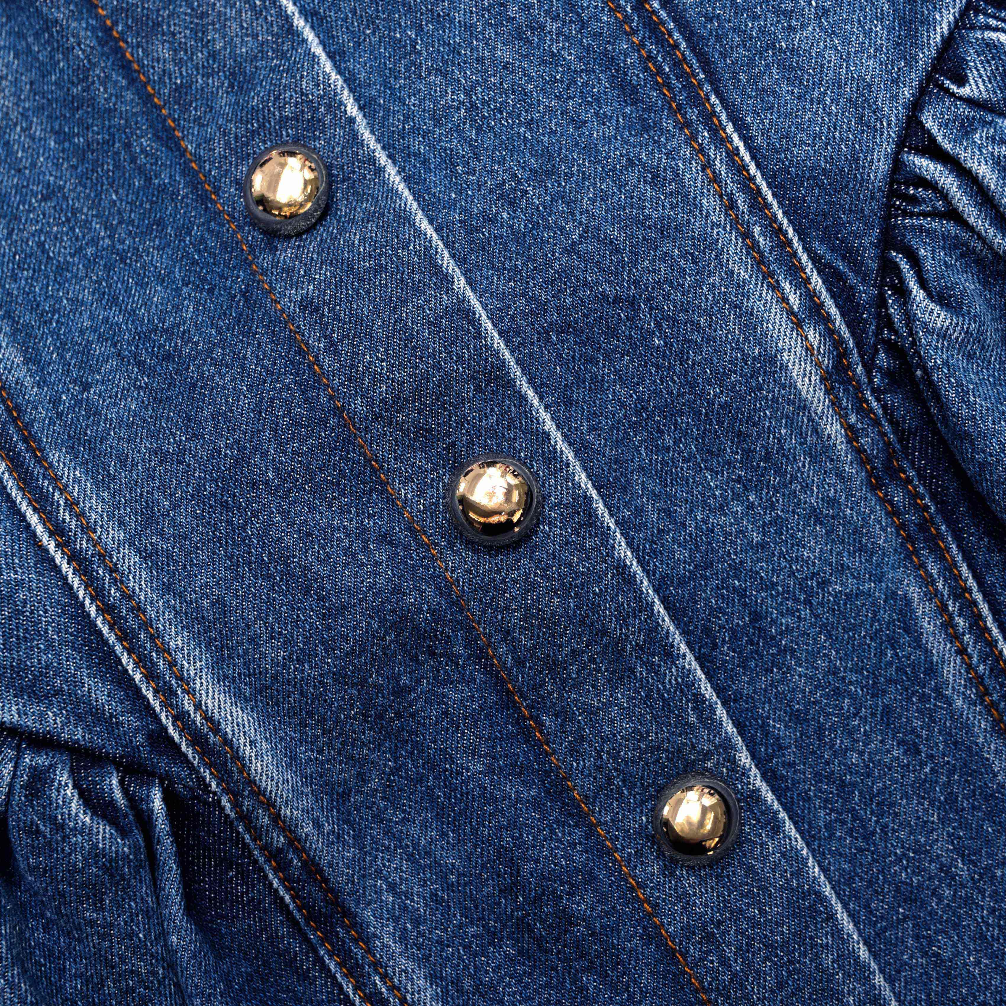 Denim Mini Dress in blue