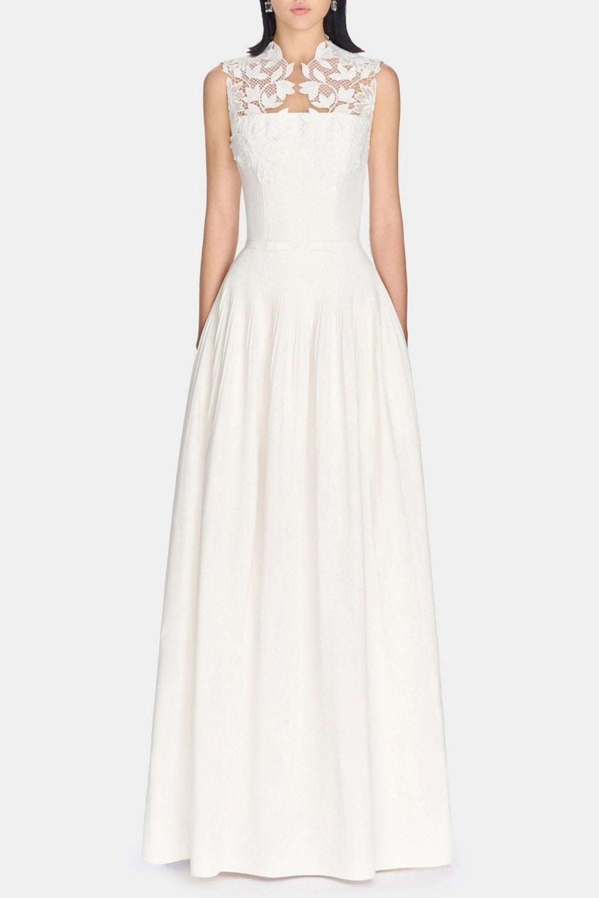 Floral Lace Sleeveless Maxi Dress