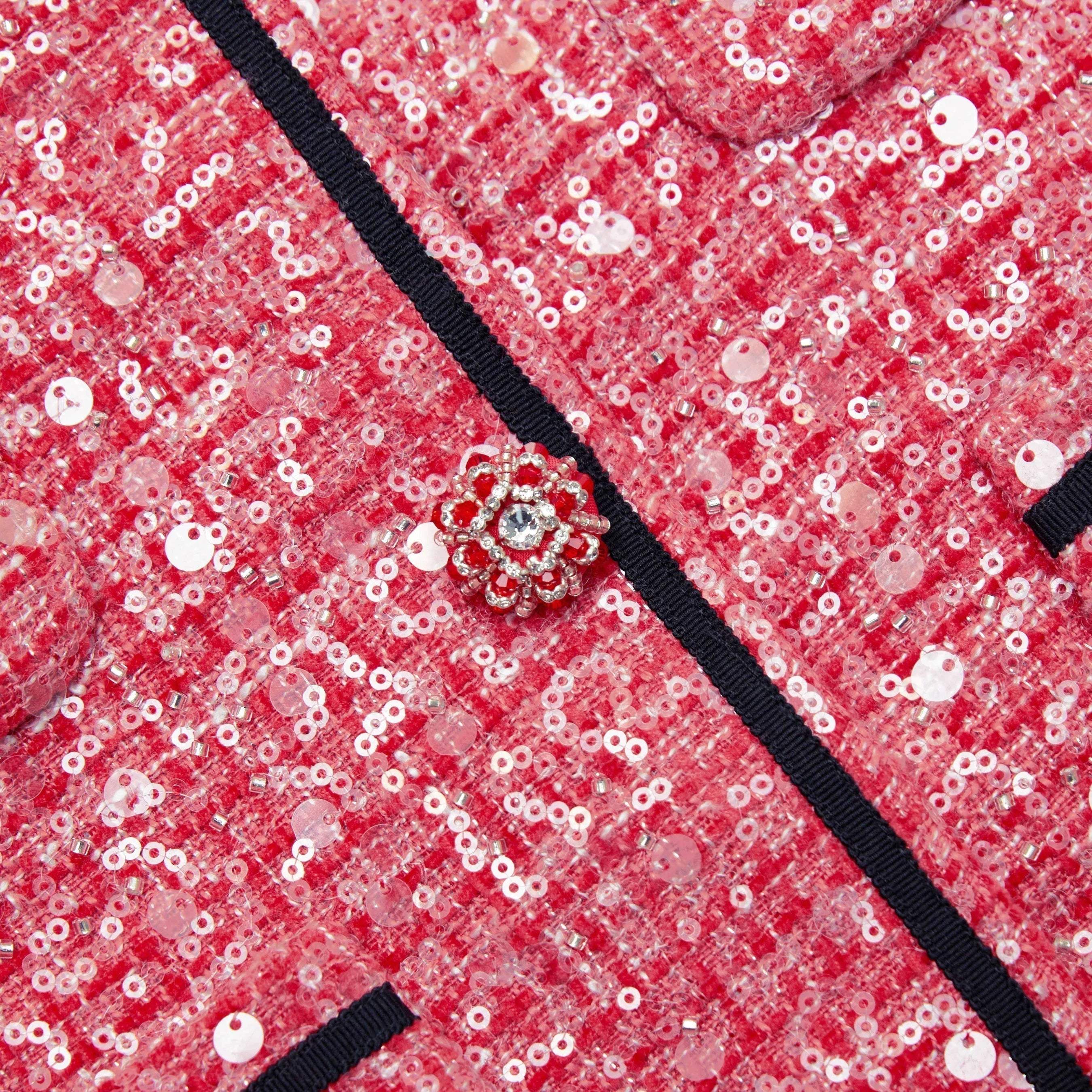 Red Boucle Jackets