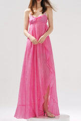 Rose Patchwork Ruffle Dress