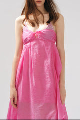 Rose Patchwork Ruffle Dress