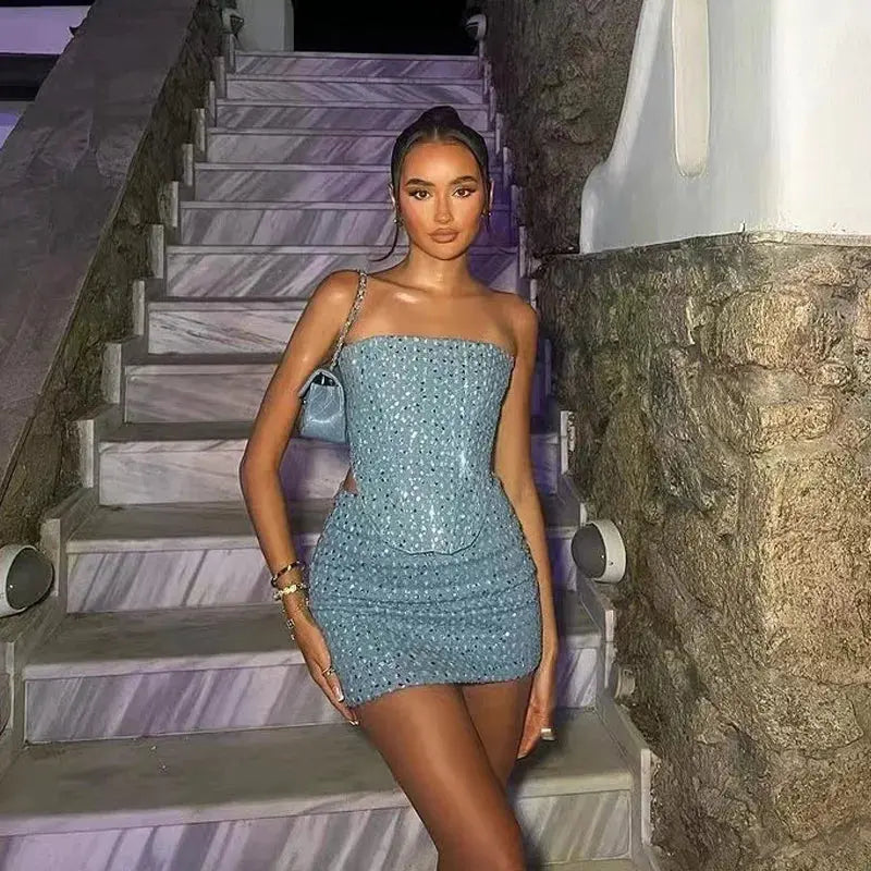 Sequin Two Piece Set