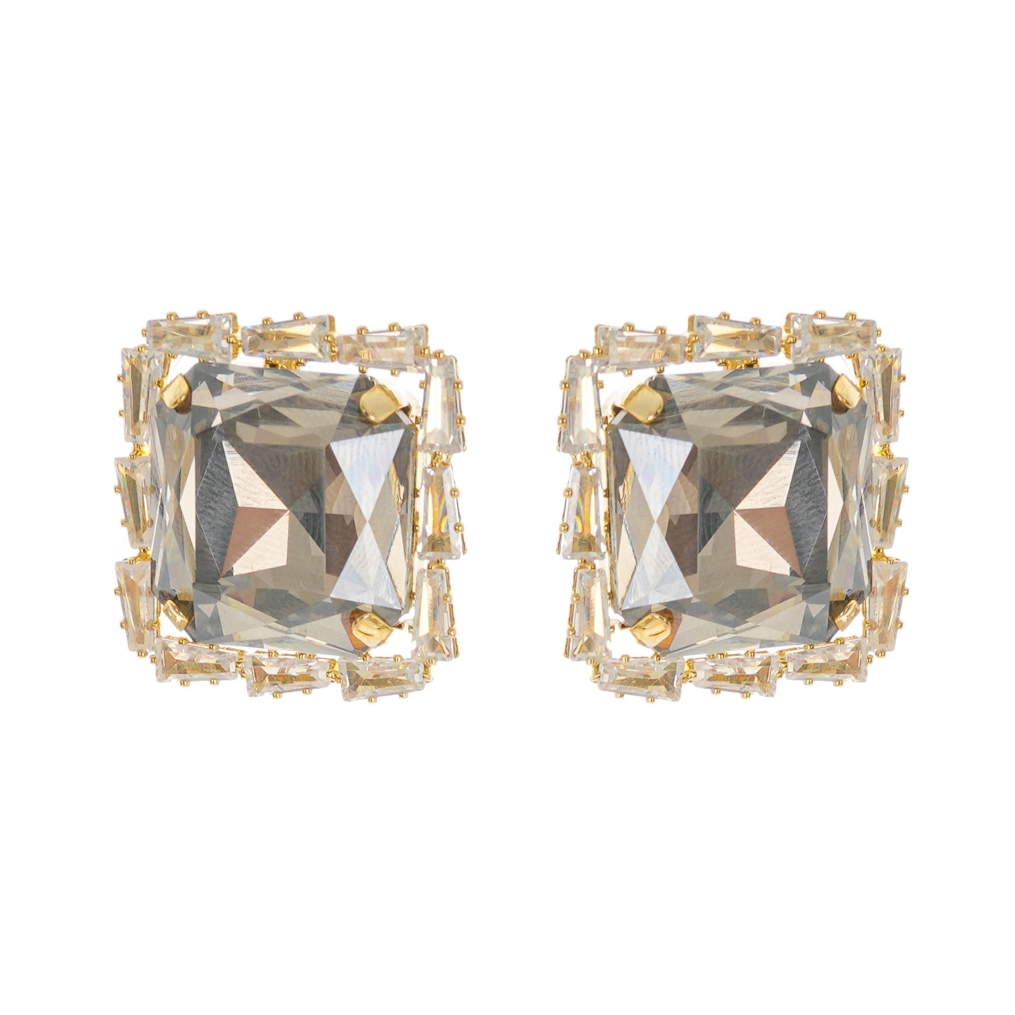 Embellished Square Earrings