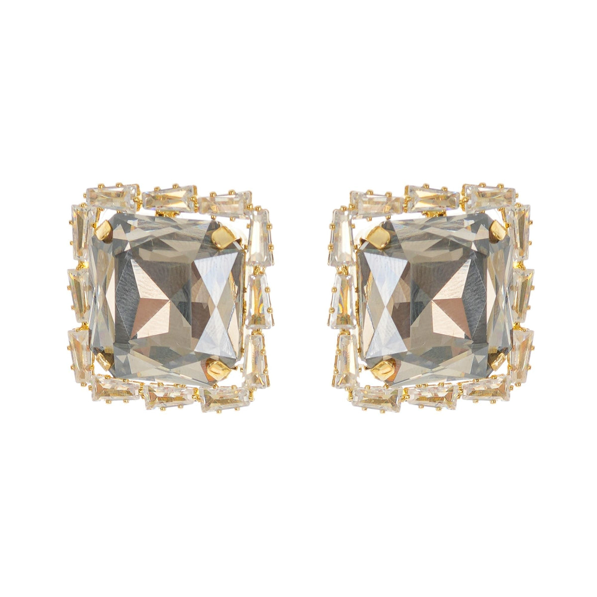 Embellished Square Earrings