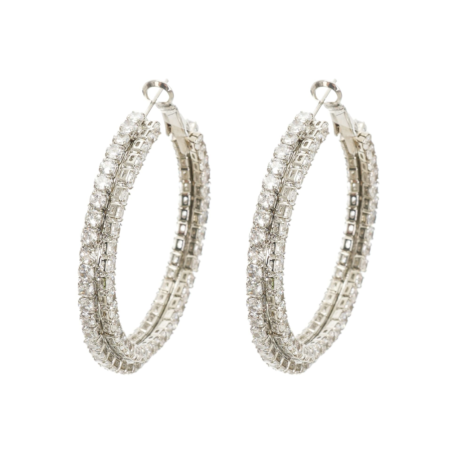 Crystal Circle Earrings