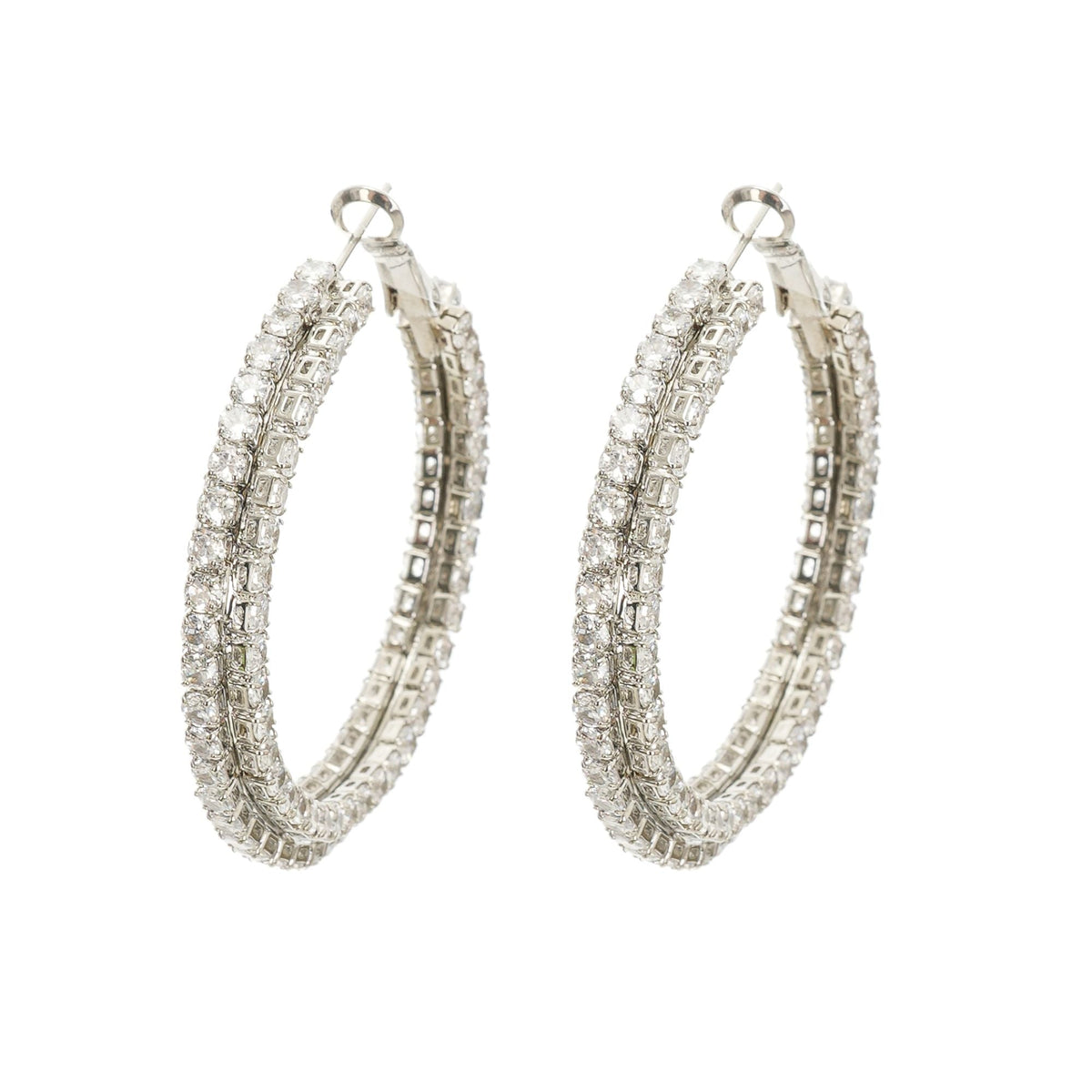 Crystal Circle Earrings