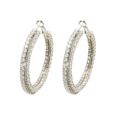Crystal Circle Earrings