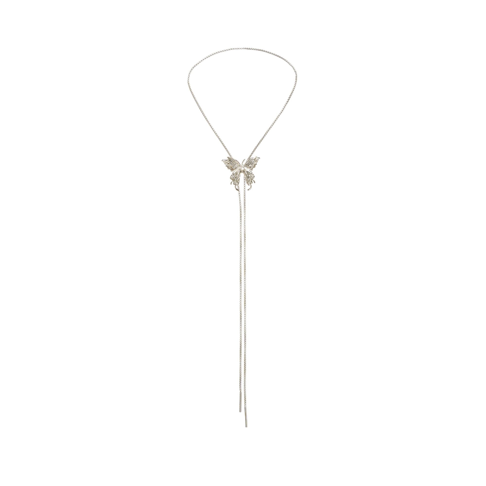 Adjustable Butterfly-Charm Necklace
