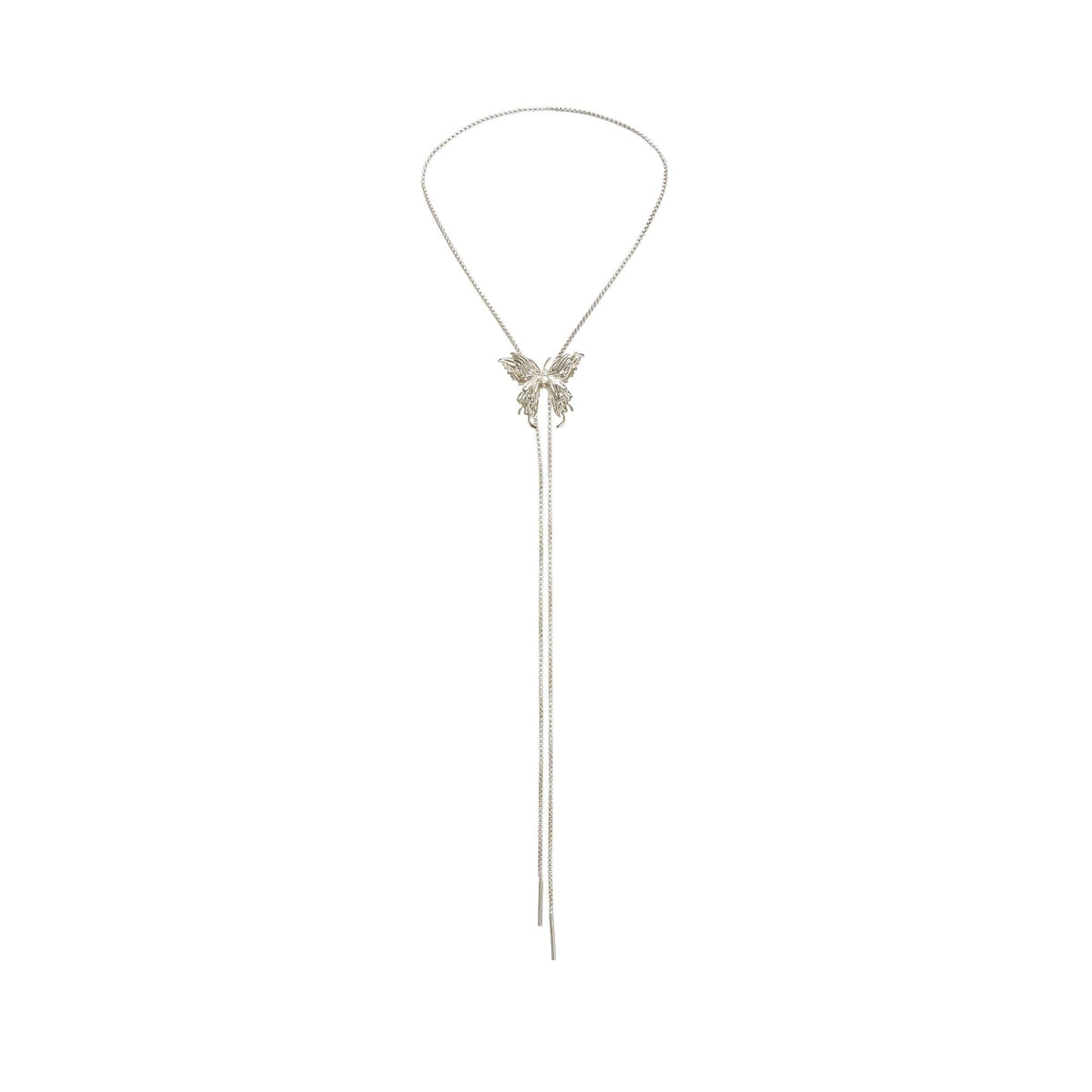 Adjustable Butterfly-Charm Necklace