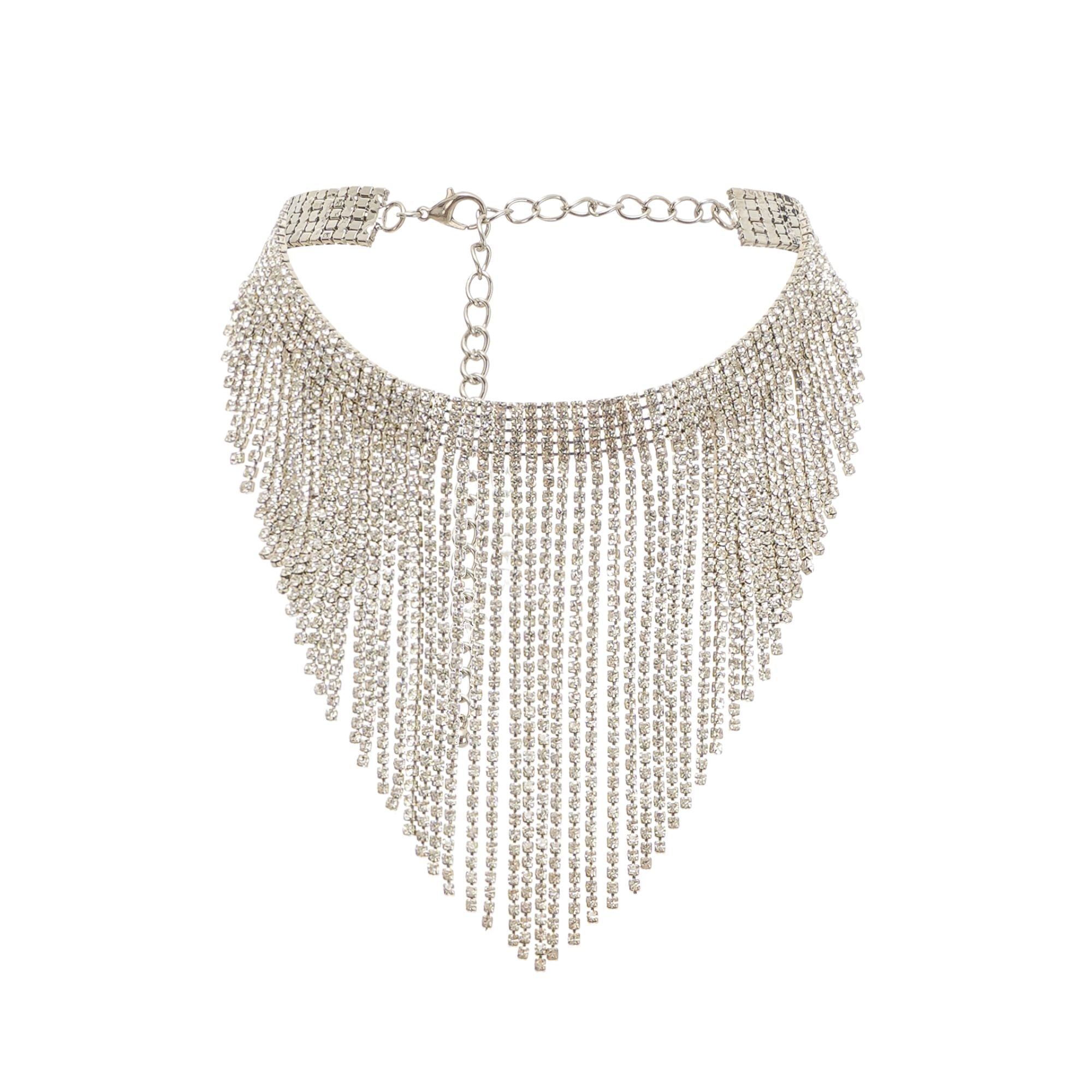 Fringed Crystal Necklace