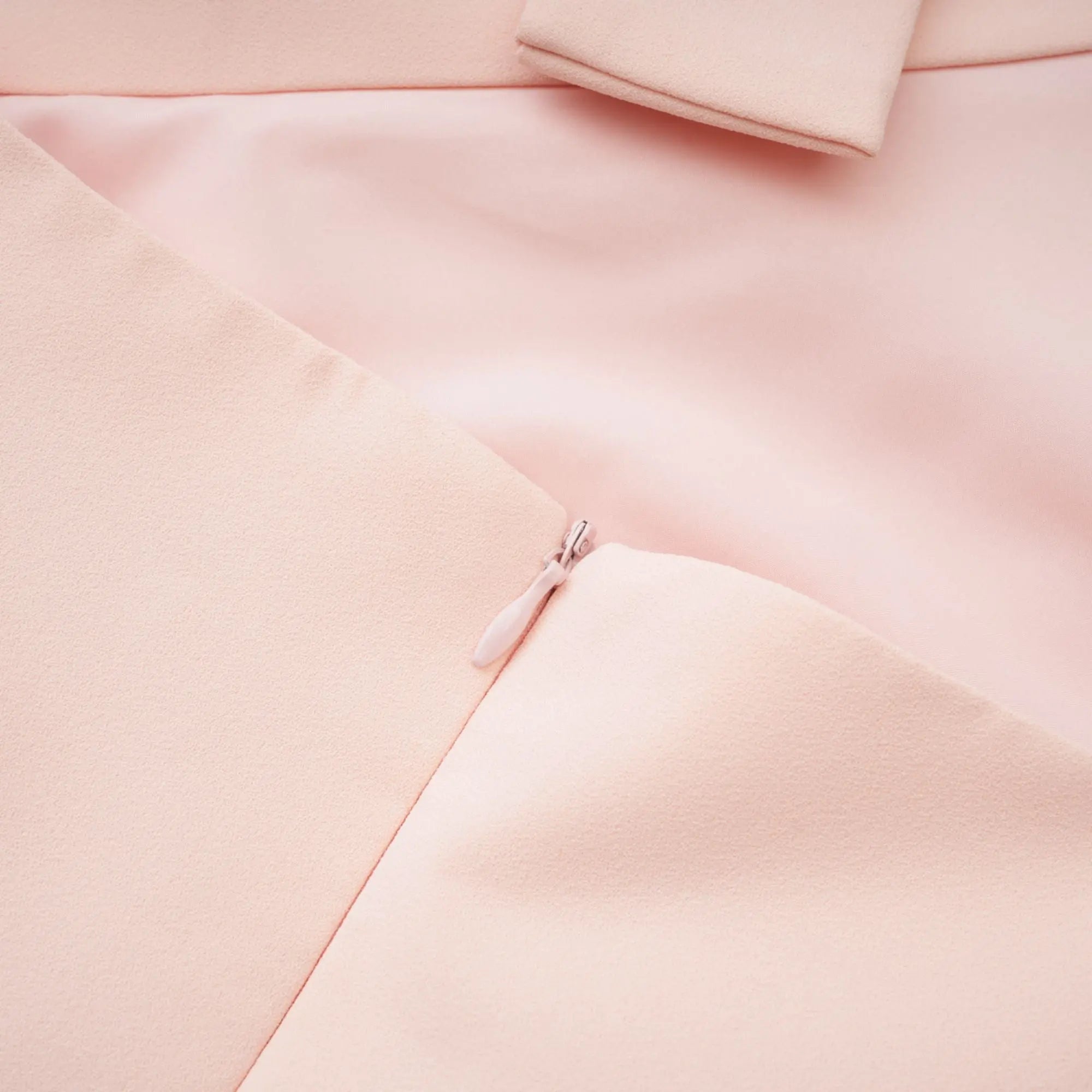 Feather-Detail Halter Backless Dress in Pink