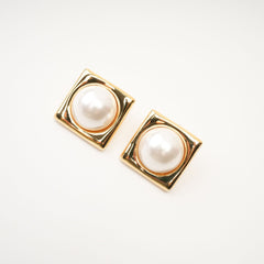 Faux-Square Earrings