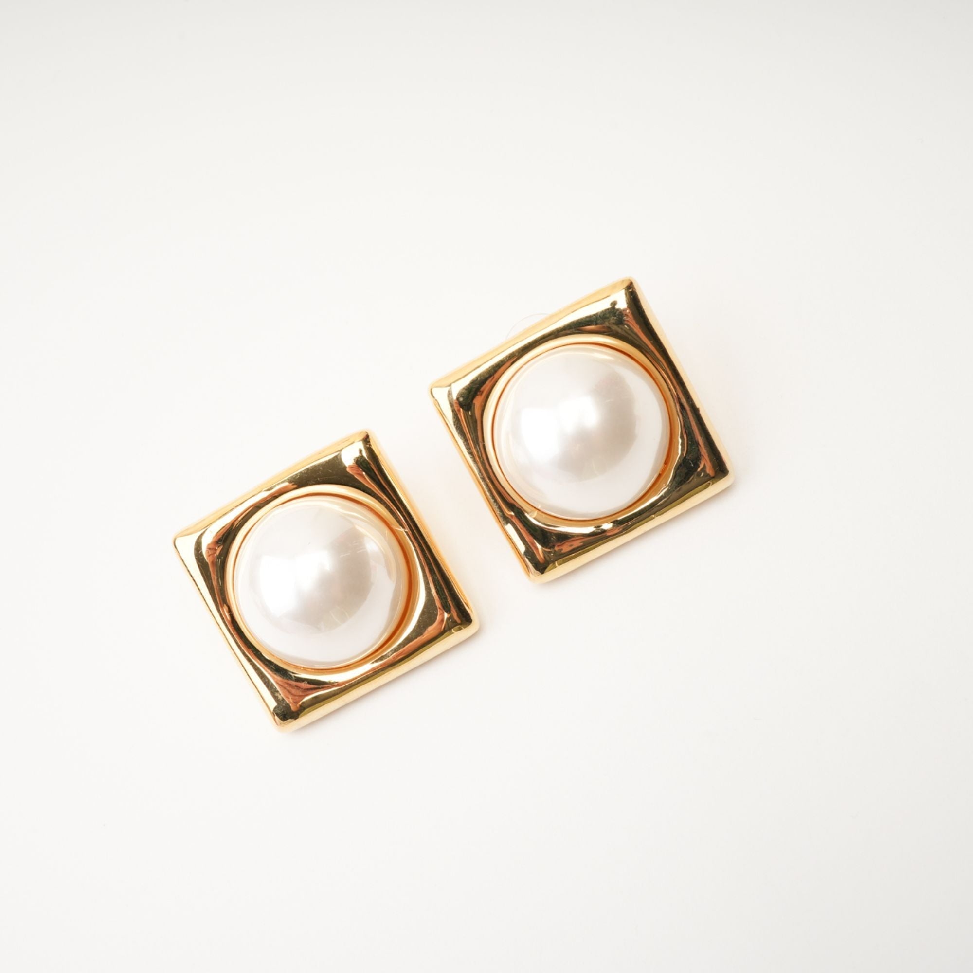 Faux-Square Earrings