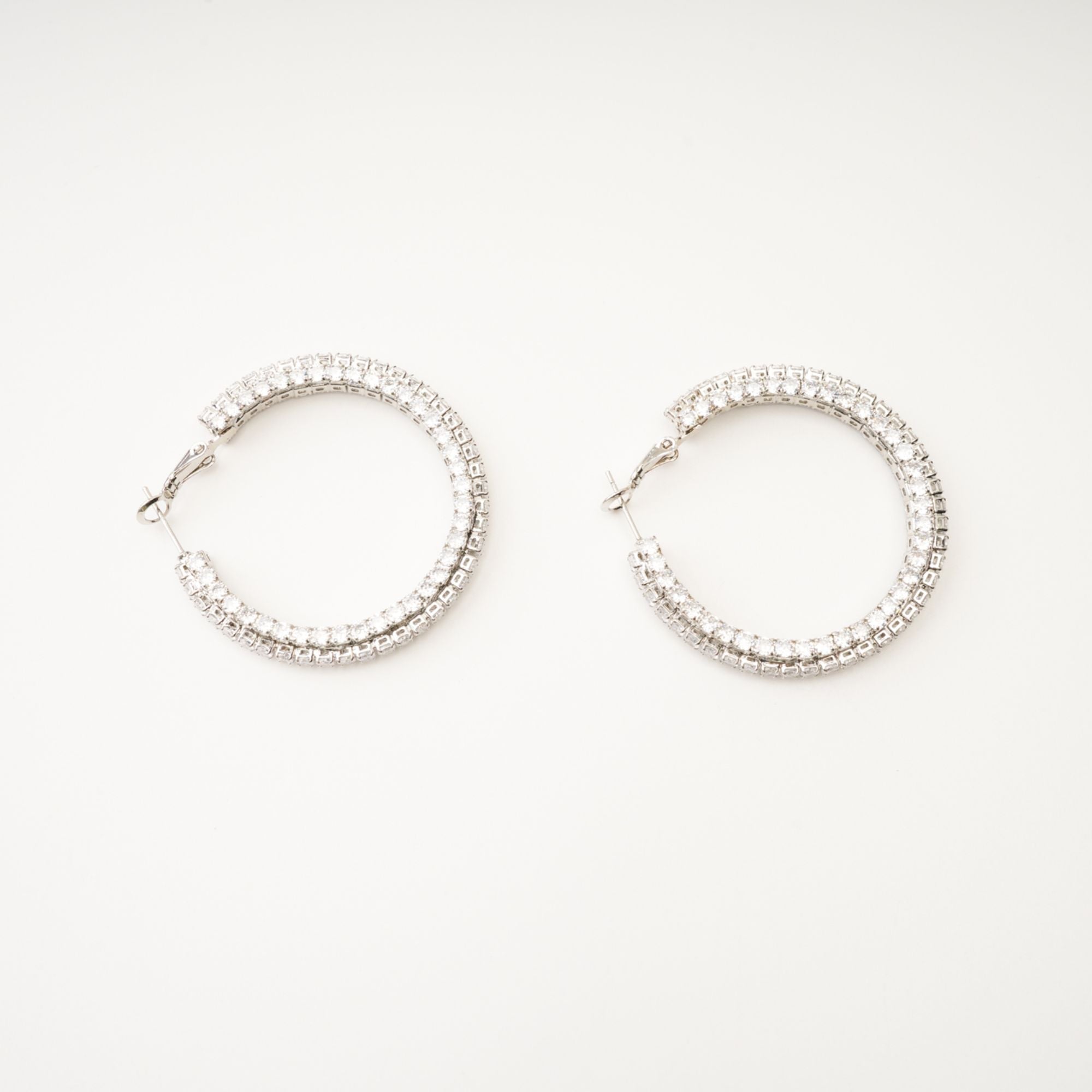 Crystal Circle Earrings