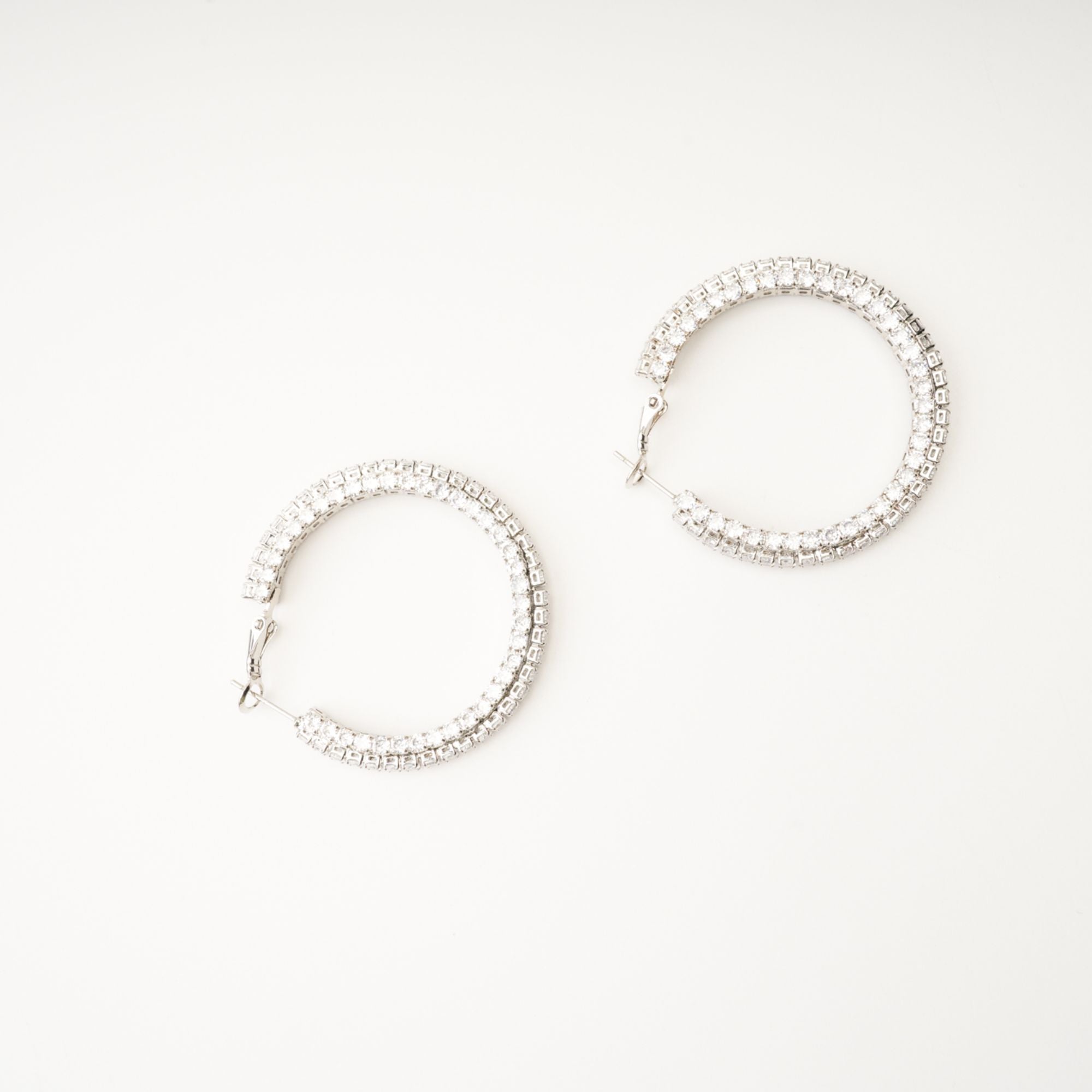 Crystal Circle Earrings