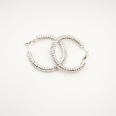 Crystal Circle Earrings