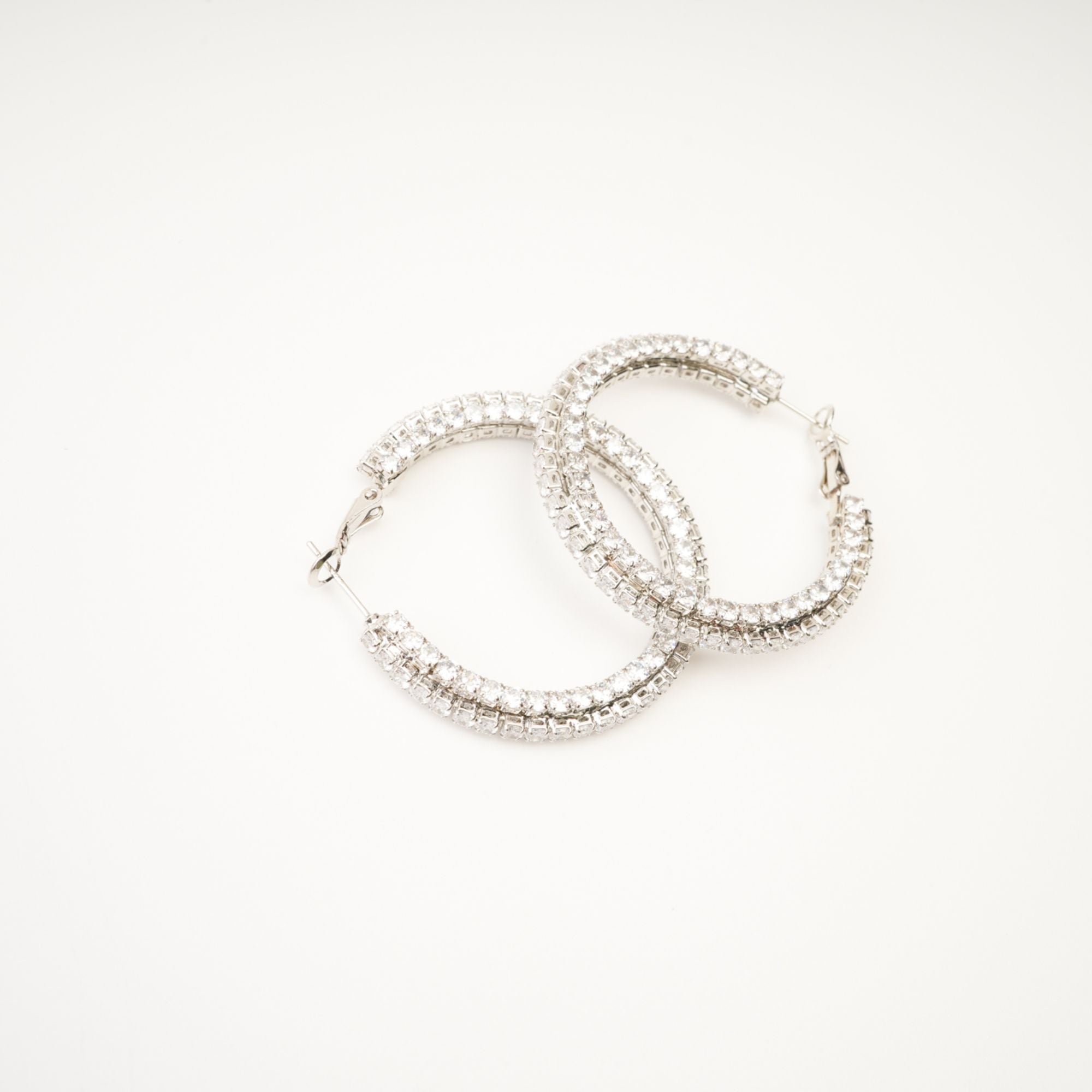Crystal Circle Earrings