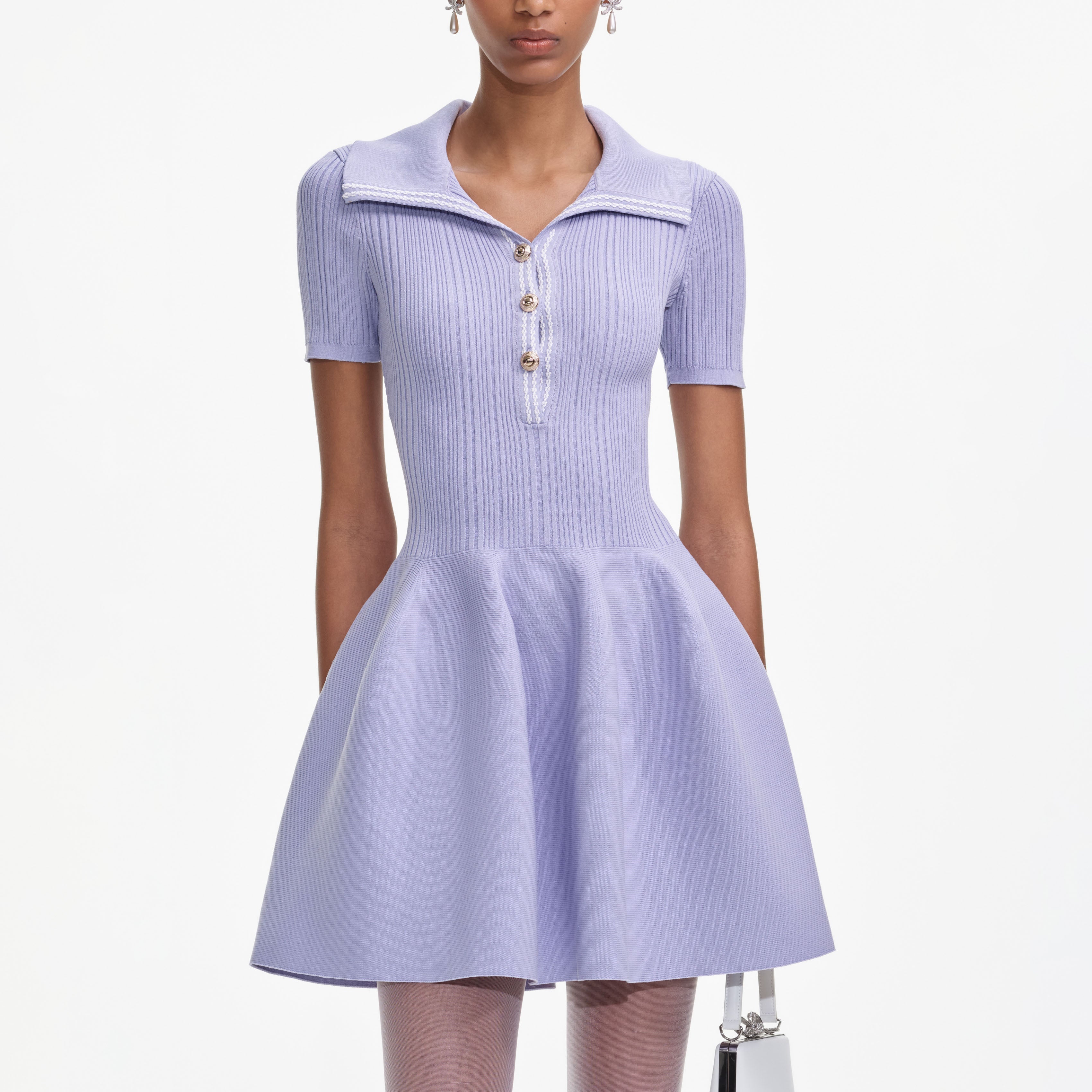 Ribbed Knit Mini Dress