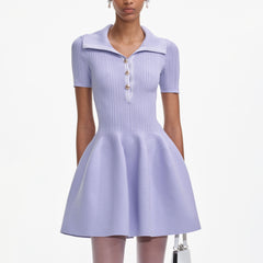 Ribbed Knit Mini Dress