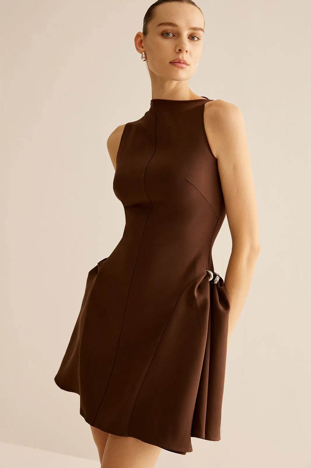 Asymmetrical Mini Dress