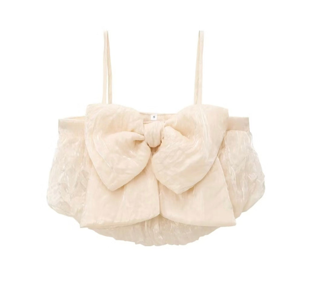 Bownot Top In Ivory