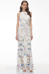 White Floral Maxi Dress