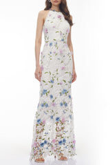 White Floral Maxi Dress