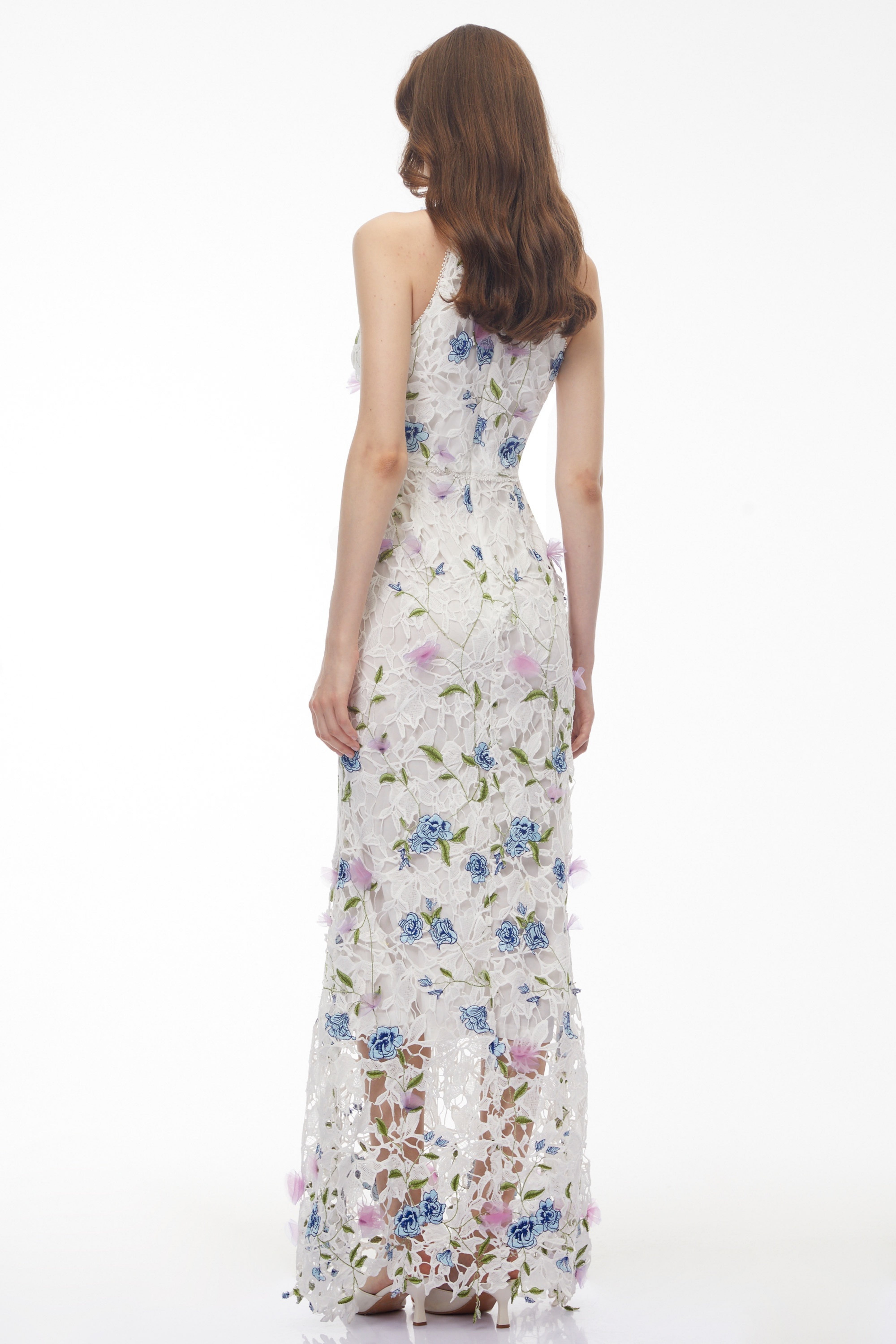 White Floral Maxi Dress