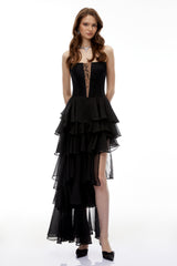 Cut-Out Maxi Dress in Black