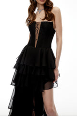 Cut-Out Maxi Dress in Black