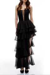 Cut-Out Maxi Dress in Black