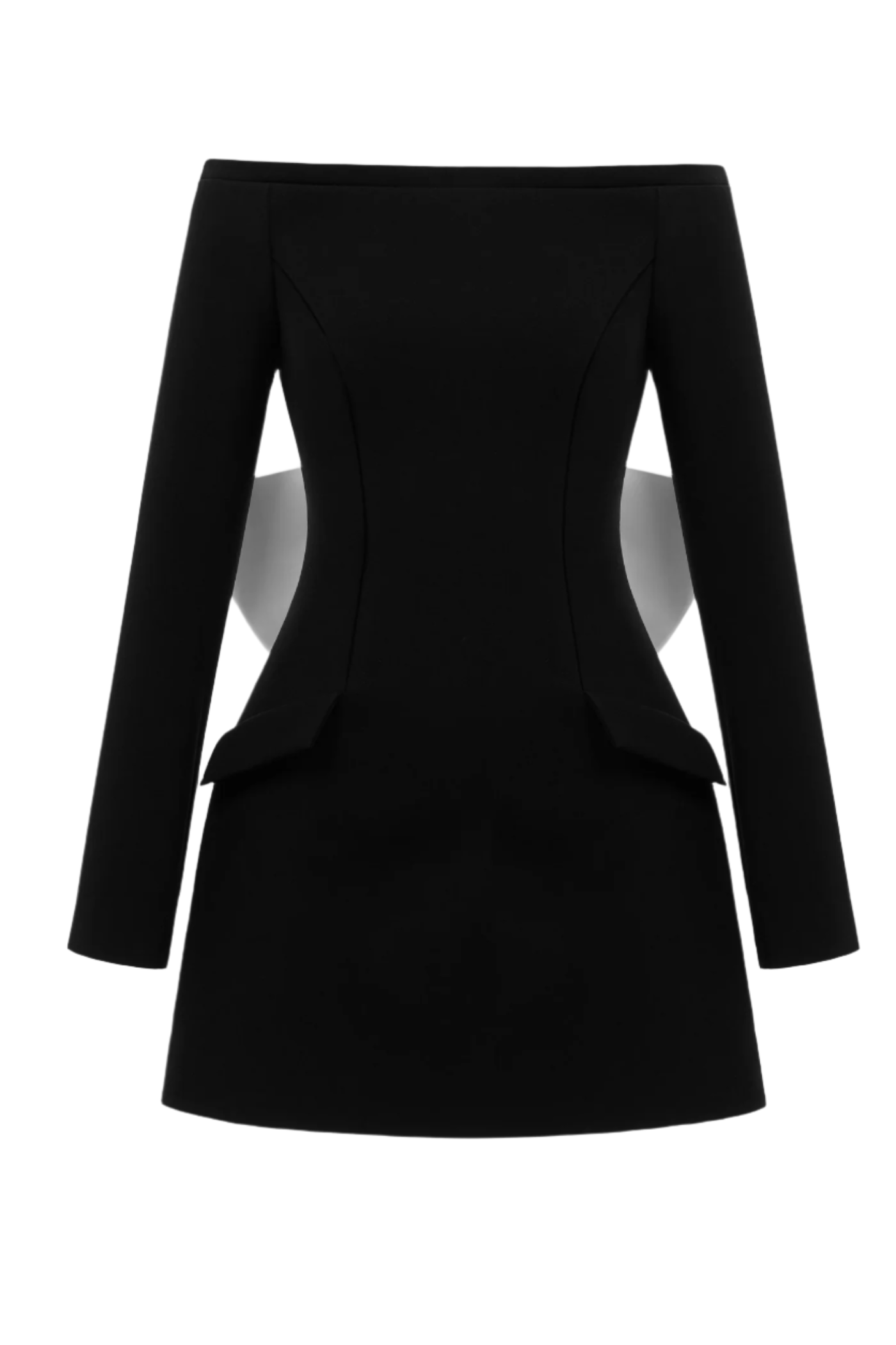 Off Shoulder Embeliished Backless Mini Dress