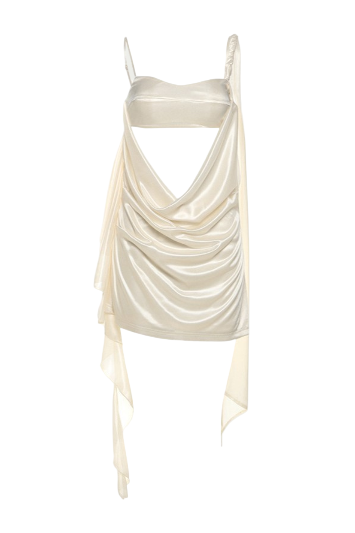 Cutout Drape Mini Dress