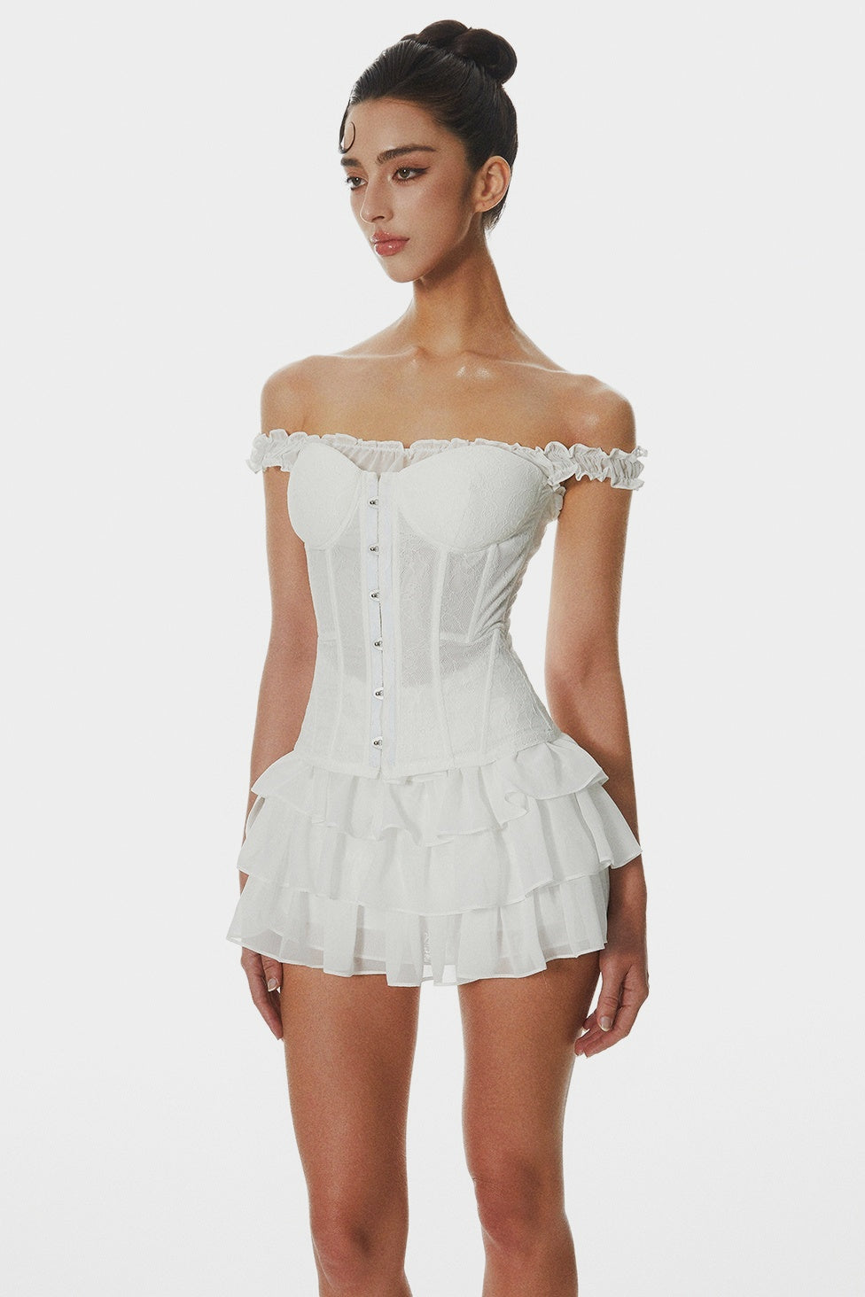 Lace Off Shoulder Corset