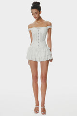 Lace Off Shoulder Corset