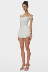 Lace Off Shoulder Corset