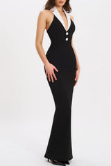 Halter Maxi Bandage Dress