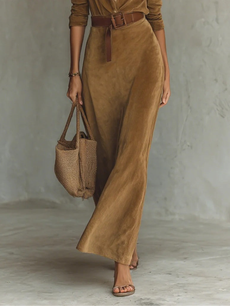 Single-breasted Maxi Dress