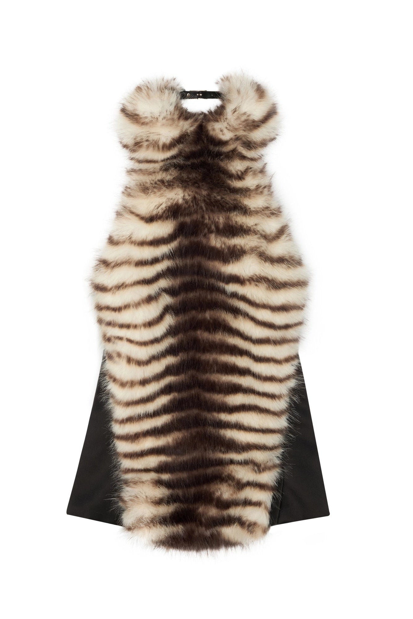 Halter Backless Furry Top