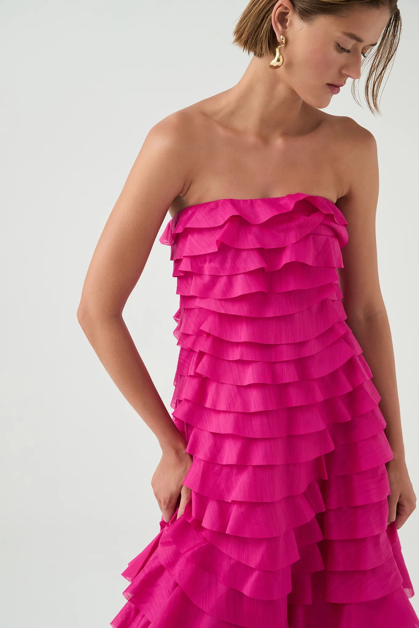 Cathy Maxi Dress in Rose Red
