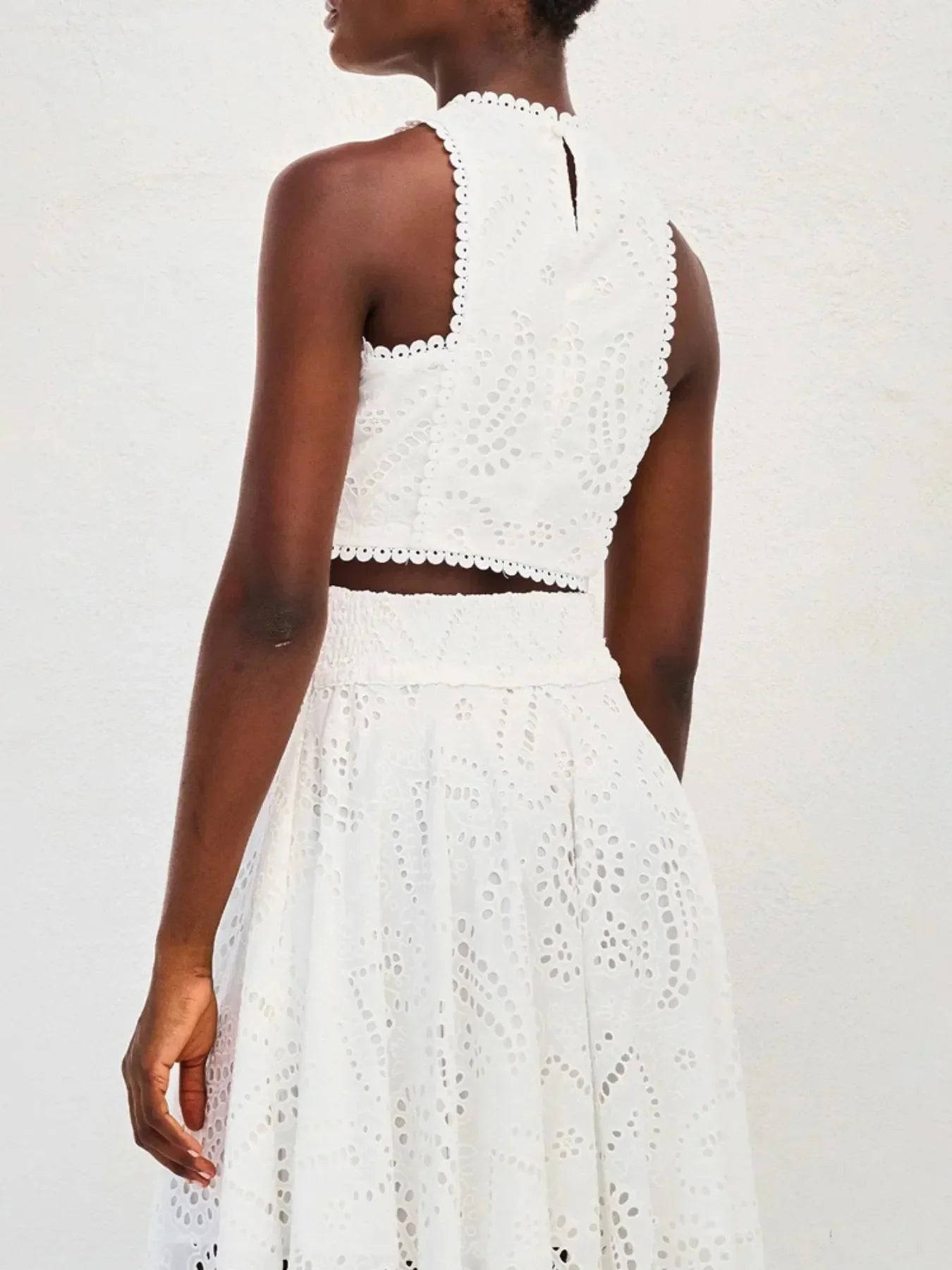 Lace Top and Maxi Skirt Set