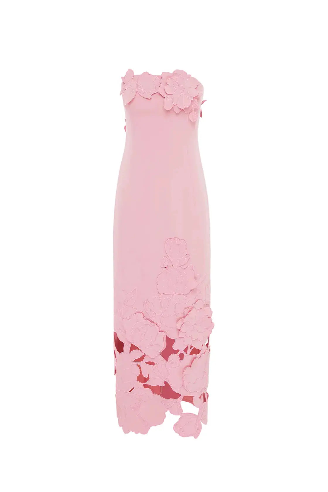 Sequin Bustier Maxi Dress in Pink