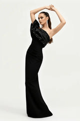Black Embellished Maxi Dress