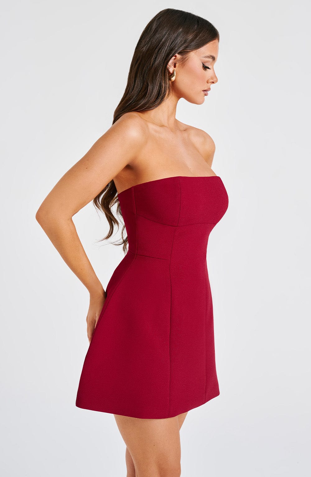 Mini Dress - Wine