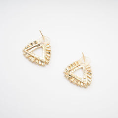 Triangle Crystal-Embellished Earrings