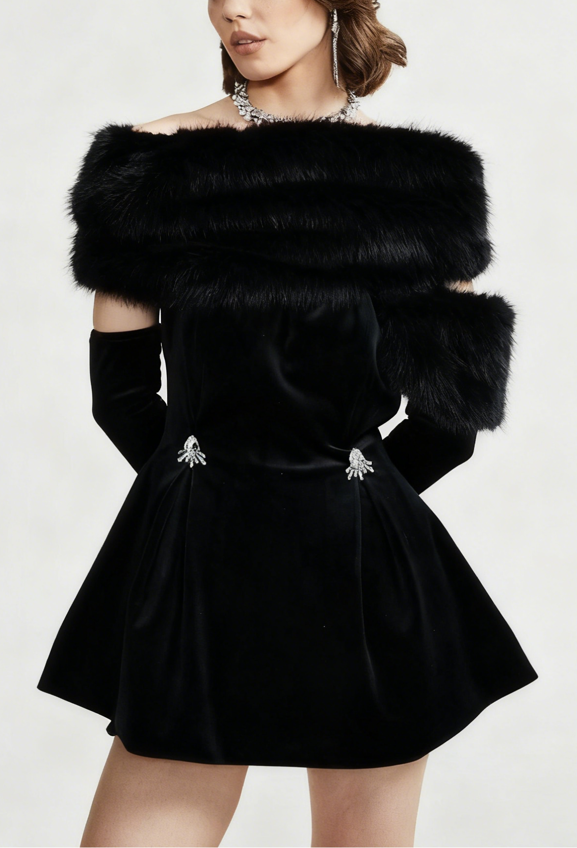 Wivika Fur Dress