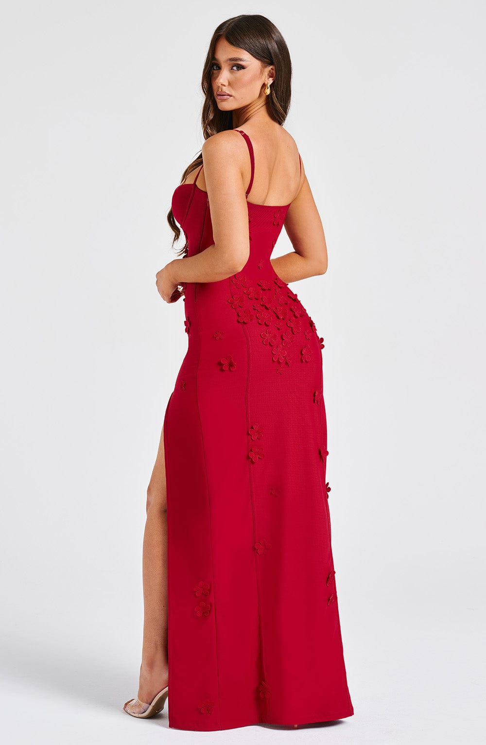 Maxi Dress - Red Lined