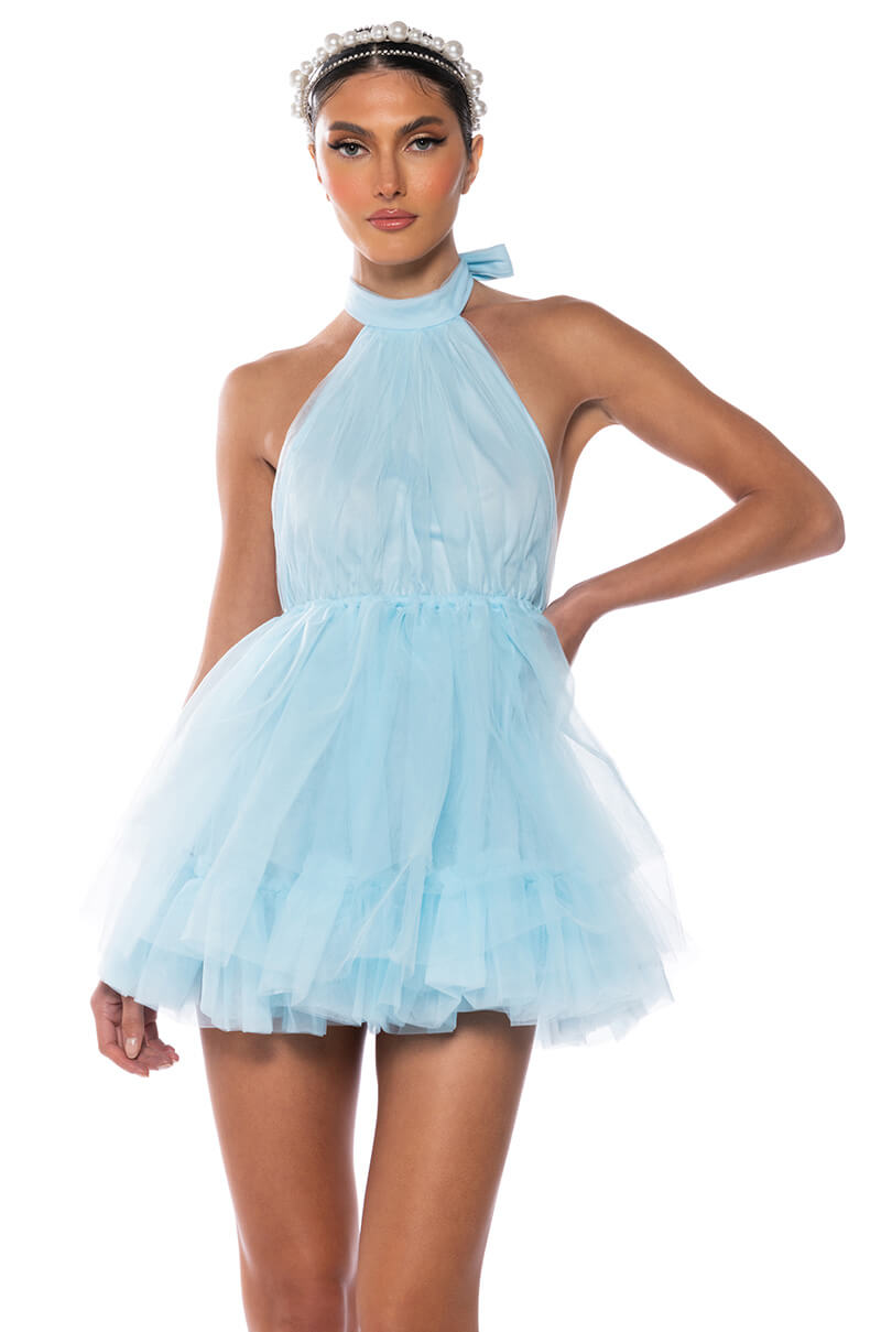 Darling Diva Tulle Hlater Mini Dress
